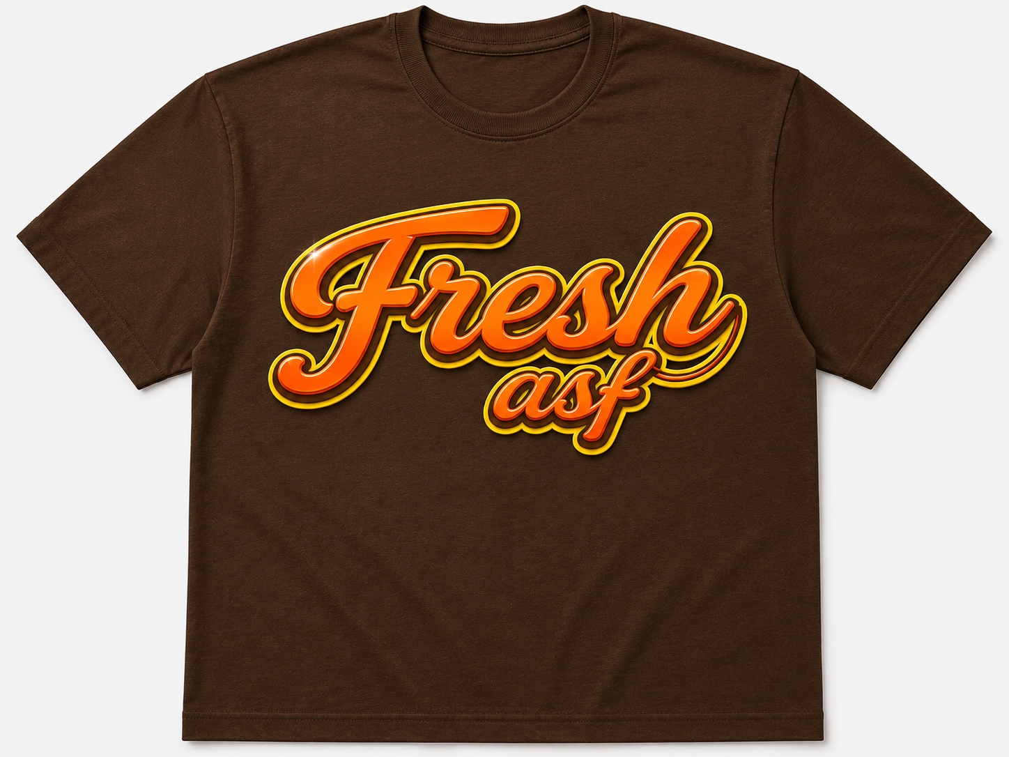 Fresh asf black and white tee